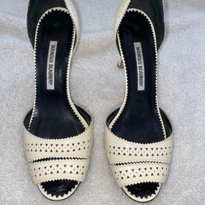 Manolo Blahnik Open Toe Heels